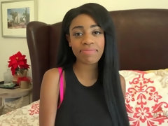 Gros seins, Noire, Noir ébène, Chatte, Maigrichonne