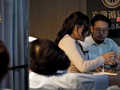 Aziatisch, Grote lul, Grote mammen, Bedriegen, Sperma, Hardcore, Rijpe lesbienne, Tatoeage