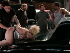 Light-Haired smacked and bum boinked in public (Dylan Ryan, Tommy Pistol)