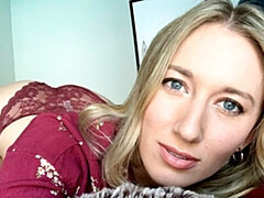 Anal solo session with a big-bottomed blonde model Riley Reyes