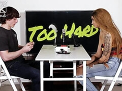 Grote kont, Grote lul, Grote mammen, Zwart, Universiteit, Interraciaal, Spier, Tiener