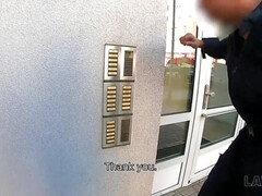 LAW4k. Chick makes it in security station before caged