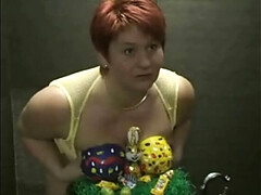 Seksspeelgoed, Vrouw, Huisgemaakt, Masturbatie, Moeder die ik wil neuken, Natuurlijke tieten, Orgasme, Roodharige vrouw