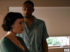 Grosser arsch, Grosser schwanz, Paar, Kehlenfick, Interrassisch, Milf, Mutti, Rau