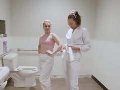 Abigail Peach, Bella Rolland, and Olivia Grey learning sexual arts