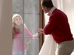 Couple, Mignonne, En levrette, Mature, Seins naturels, Criant, Maigrichonne, Adolescente