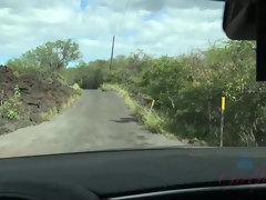 Enthousiasteling, Strand, Flashing, Vriendin, Naakt, Buiten, Bekijker, Nat