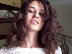 Hundestellung, Hd, Absätze, Masturbation, Zierlich, Geschwollene nippel, Muschi, Solo