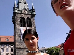 Slender brunette & her skinny BF need cash for a wild vacation - Cuckold reality porn