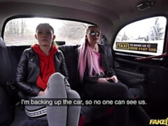 Identical Sisters Fuck Euro Cabbie