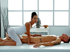 Erstaunlich, Arsch, Blasen, Braunhaarige, Hundestellung, Massage, Jungendliche (18+), Titten