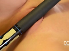 Américain, Cul, Plantureuse, Talons, Piercing, Chatte, Rasée, Suçant