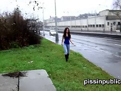 18 ans, Brunette brune, Fétiche, Hd, De plein air, Pisser, Solo, Fils