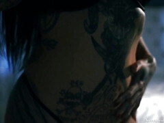 Érotique, Fait maison, Embrassement, Lesbienne, Léchez, Chatte, Tatouage, Nénés