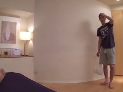 Teasing buxomy Japanese Marin Koyanagi perfroming in amazing sex action ending with a huge cumshot