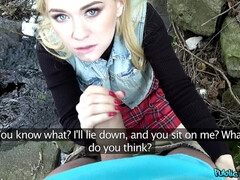 Любители, Минет, На природе, На публике, Студентка