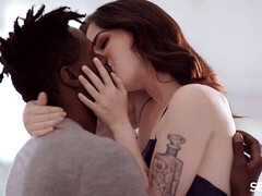 Evelyn Claire - Just The Two erotic interracial hardcore with gorgeous brunette babe