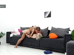 Rubia, Mamada, Besar, Lamidas, Coleta, Coño, Tatuaje, Tetas