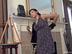 Lucy Dutch paints and masturbates in living room