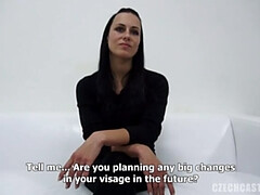 Nela: Brunette Casting, Solo Female, Czech