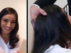 Polla, Estilo perrito, Latina, Tetas naturales, Realidad, Afeitado, Falda, Tetas