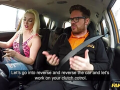 Instructor seduced by busty blonde