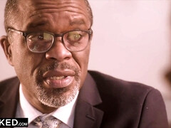 BLACKED Hot babe Keeps Her Sugar dad Satisfied - Big dick