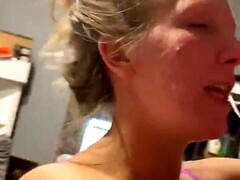 Enthousiasteling, Blond, Pijpbeurt, Schattig, Lul, Huisgemaakt, Roodharige vrouw, Tieten likken