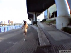 Aziatisch, Flashing, Japaans, Buiten, Openbaar