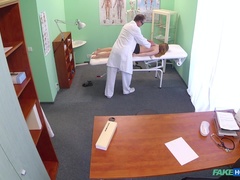 Amateur, Médecin, Faciale, Léchez, Infirmière, Bureau, Chatte, Uniforme