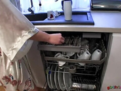 Fingern, Nahrung, Freundin, Küche, Lesbisch, Lecken, Muschi