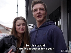 Amateur, Sucer une bite, Cocu, Tchèque, Queue, Petite amie, Chatte, Nénés