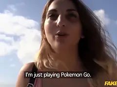 Blasen, Braunhaarige, Hd, Natürlichen titten, Nudist, Im freien, Öffentlich, Spanisch