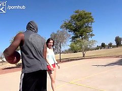 Beautiful BLACK MAN with HUGE COCK fucks big titty teen.