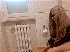 Leie, Furzen, Reif, Milf, Spion, Toilette