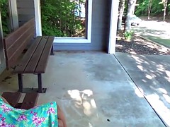 Amateur, Nana, Noire, Blonde, Noir ébène, De plein air, Public, Suçant