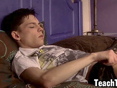 Grosser schwanz, Braunhaarige, Spermaladung, Schwul, Masturbation, Dürr, Solo