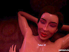 3 dimensionaal, Grote lul, Sperma shot, Futanaria, Kort haar