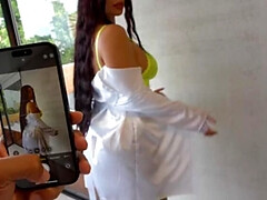 Leie, Grosser arsch, Blasen, Schwanz, Selbstgemacht, Latina, Milf, Rau