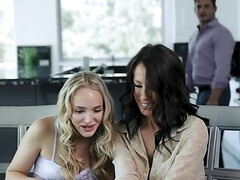 Threesome pleasure with a much older whore in FFM