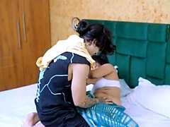 Desi Bhabhi with Huge Natural Tits Rough Fucked Hard by Devar in Hindi Audio