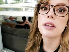 Член, Сперма на лице, Две девушки, Молоденькие, Втроем