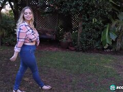 Enthousiasteling, Kont, Grote kont, Blond, Sperma shot, Hardcore, Hd, Tieten likken