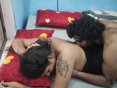 Schlafzimmer, Paar, Hd, Indisch, Schlampe, Ablutschen, Tätowierung, Ehefrau