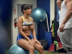 Americano, Negro, Gimnasio, Lamidas, Pov, Coño, Cabello corto, Voyeur