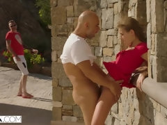 18 jahre, In den arsch, Arsch, Blondine, Studentin, Aufs gesicht abspritzen, Lecken, Reiten