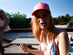 Cul, Lécher le cul, Sucer une bite, Embrassement, Léchez, Mamelons, De plein air, Nénés