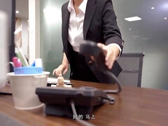 Anaal, Aziatisch, Chinees, Sperma shot, Handbeurt, Natuurlijke tieten, Secretaresse, Tieten likken