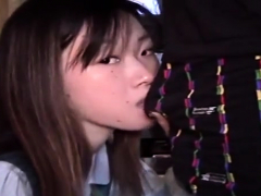 Enthousiasteling, Pijpbeurt, Chinees, Universiteit, Handbeurt, Gezichtspunt, Tiener, Uniformpje