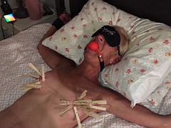 Amateur, Bondage domination sadisme masochisme, Bondage, Habillées, Mature, Maigrichonne, Nénés